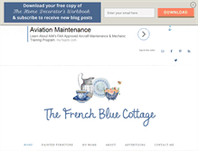 Tablet Screenshot of frenchbluecottage.com